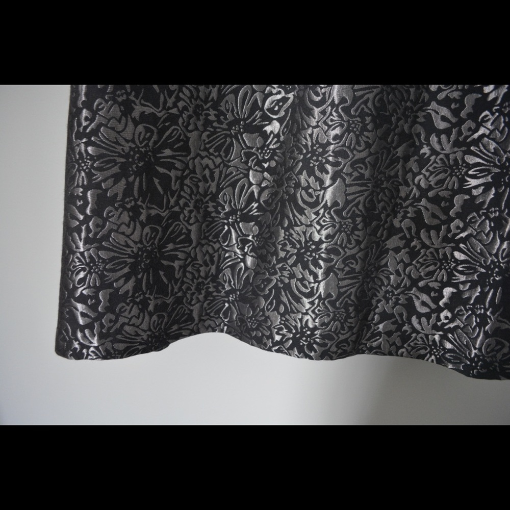 Lane Brant Metallic Brocade Aline Dress - Size 18 - Picture 3 of 4